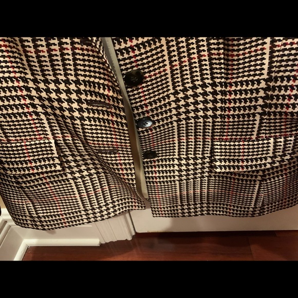 Teri Jon houndstooth Jacket size 6 but fits like a 4 - Picture 6 of 9
